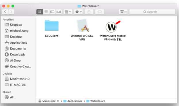 watchguard mobile vpn client for mac